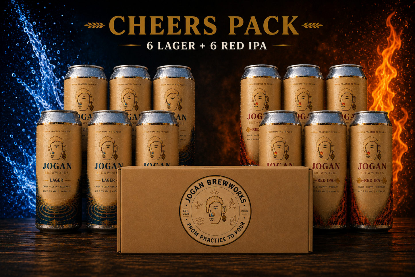 Jogan Cheers Pack  (6xRed IPA, 6xLager)